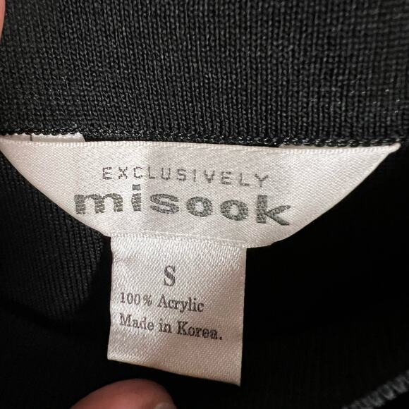 Exclusively Misook Black Acrylic Straight Knit 22” Pencil Skirt Size Small - Picture 12 of 12